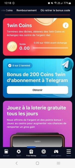 Utiliser les Bonus et Promotions